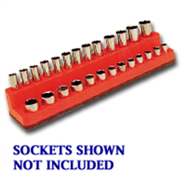 Mechanics Time Saver 1/4 in. Drive Deep Red Socket Holder 4-14mm 721